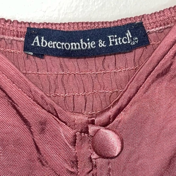 Abercrombie and Fitch Viscose Button Front Mini Dress Size Medium - Picture 12 of 13